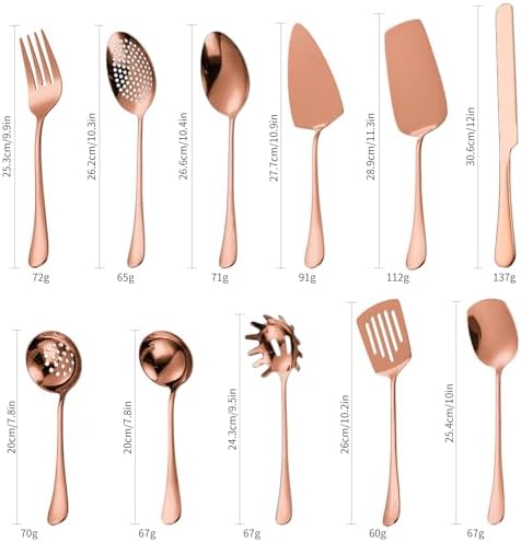 Copper Serving Utensils Set - Image 2