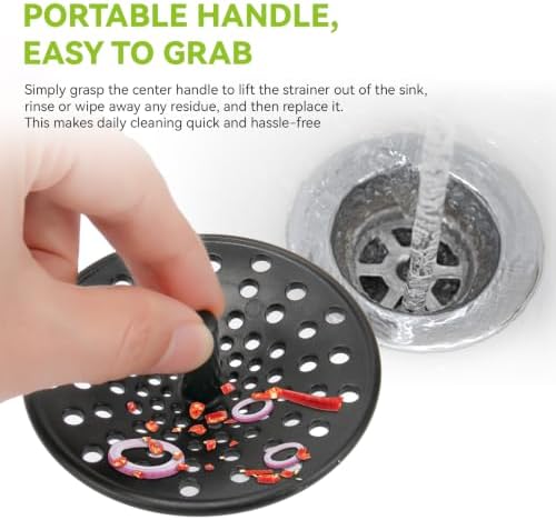 2 Pack 3.14" Kitchen Sink Garbage Disposal Drain Strainer Cover - Image 5