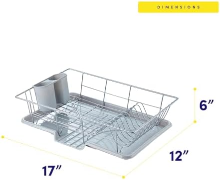 Space-Saving 3-Piece Dish Drainer Rack Set - Image 4
