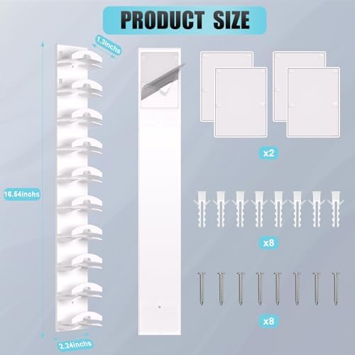 Hat Organizer for Baseball Caps 4Pack, Hat Rack for Wall - Image 6