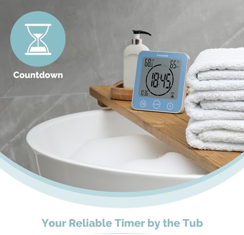 KADAMS Shower Clock Waterproof Bathroom Timer – Digital Wall Clock - Image 3
