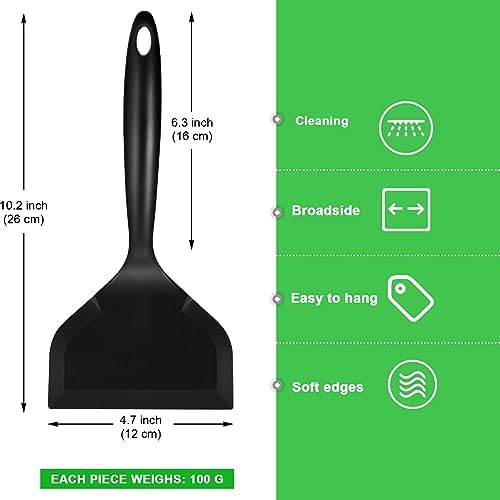 Shappy 2 Pcs Wide Silicone Spatula Turner - Image 2