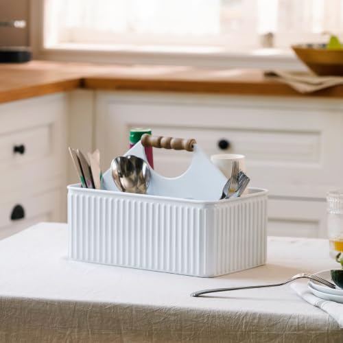 Metal Silverware Caddy for Party, Kitchen Flatware Holder - Image 2