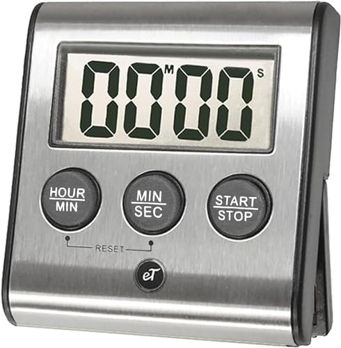 Elegant Digital Kitchen Timer Stainless Steel - Image 2