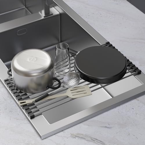 Roll Up Dish Drying Rack, Stainless Kitchen Accessories, Foldable Dish Rack - Image 6