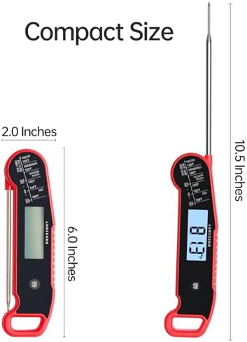 Lonicera Instant-Read Meat Thermometer, ±0.5°F Accuracy - Image 7