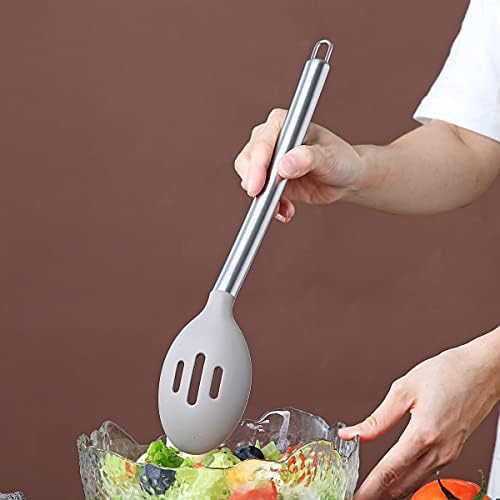 Berglander Cooking Spoon, Non-stick Silicone Slotted, Basting Spoon - Image 7