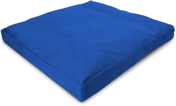 BEAN PRODUCTS MEDITATION CUSHION - Zabuton Meditation Pillows for Sitting on Floor, Yoga Cushion, Cotton Yoga Pillow, Zen Kneeling Prayer Pad- MADE IN USA - Standard 24x24x2, ROYAL BLUE