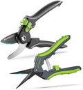 Gardening Scissors, Sharp Plant Trimming Scissors 2 Pack by STAYGROW