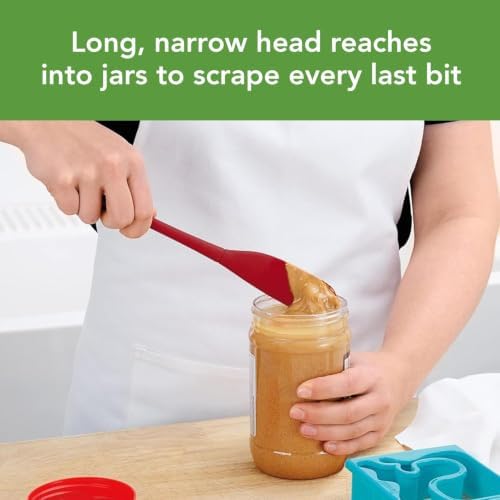 Tovolo Silicone Jar Spatula Long Handled Rubber Scraping Scooping Tool - Image 2