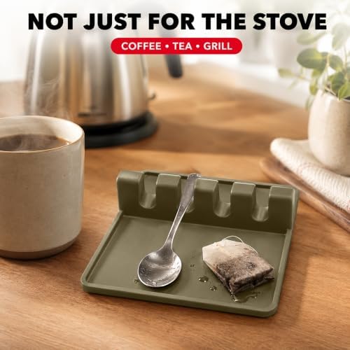 2 Pack Stone Silicone Kitchen Spoon Rest - Image 6