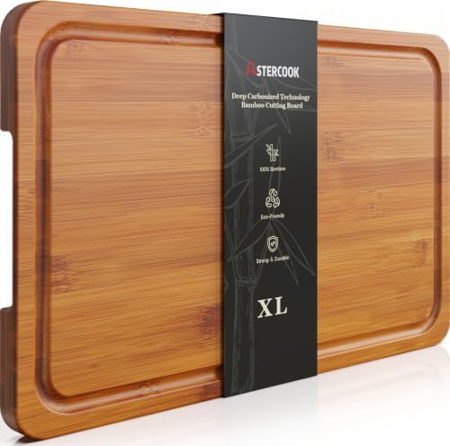 Astercook Deep-Carbonized Bamboo Cutting Boards by Astercook