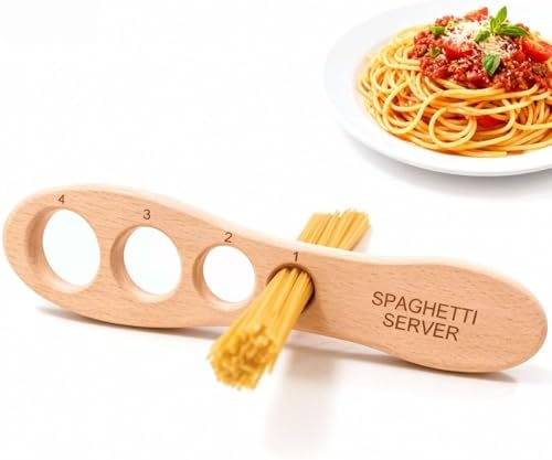 Beechwood Spaghetti Measuring Tool, 4-Serving Pasta Portion Guide by Unknown