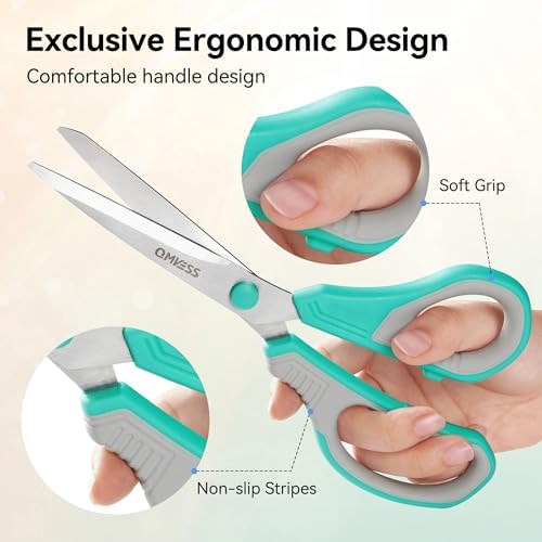 QMVESS 8.5" Scissors All Purpose 3 Pack Heavy Duty - Image 4