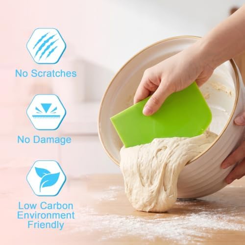 48 Pcs Flexible Plastic Dough Scraper Set - Image 6