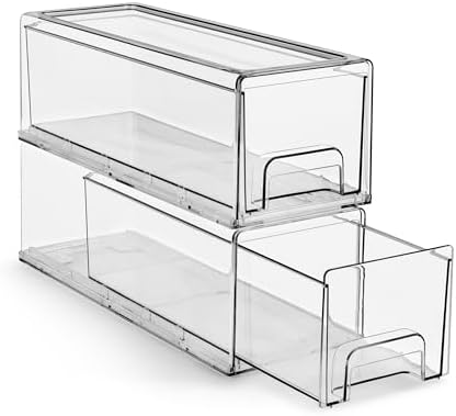 Sorbus Clear Storage Drawers for Refrigerator & Pantry by Sorbus