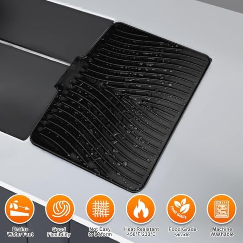Silicone Dish Drying Mat for Kitchen counter - Image 3