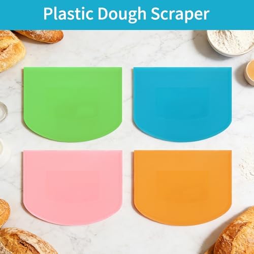 4 Pcs Flexible Dough Scraper, Pastry Cutter - Image 6