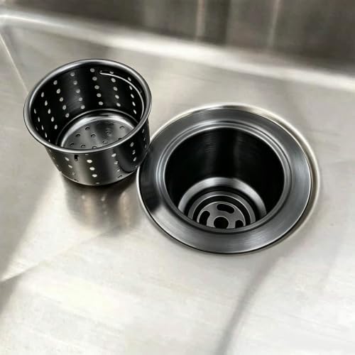 Kitchen Sink Drain Basket Only, Gunmetal Black 3-inch Basket - Image 5