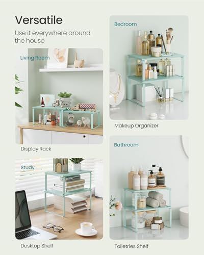 SONGMICS Cabinet Organizer Shelf, Kitchen Storage - Image 5