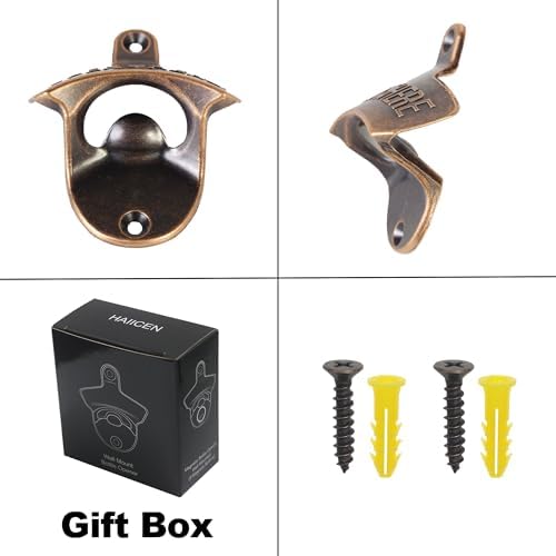 Rustic Beer Bottle Cap Opener Wall Mounted Stainless - Image 5