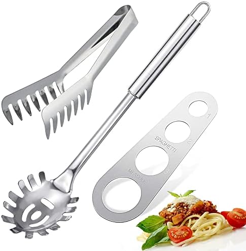 3 Pieces Stainless Steel Spaghetti Server Set by Unknown