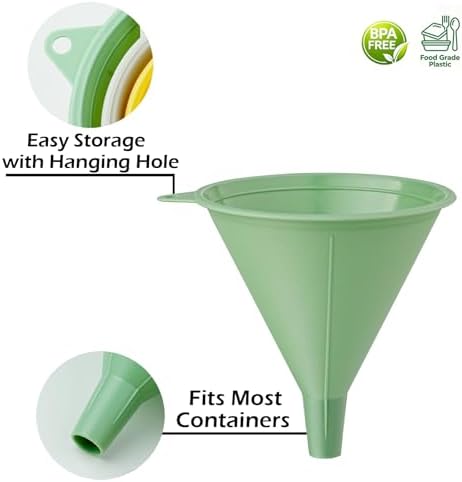 New Talent 3 Piece Plastic Funnel Set - Image 4