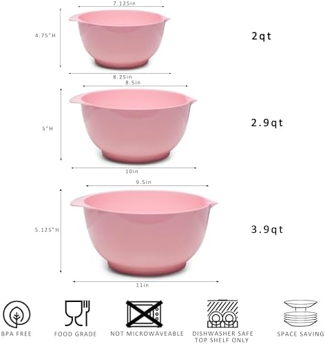 Nesting Melamine Mixing Bowl Set - Image 6