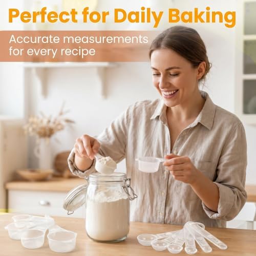 13 PCS Measuring Cups & Spoons Set, Dishwasher Safe - Image 5