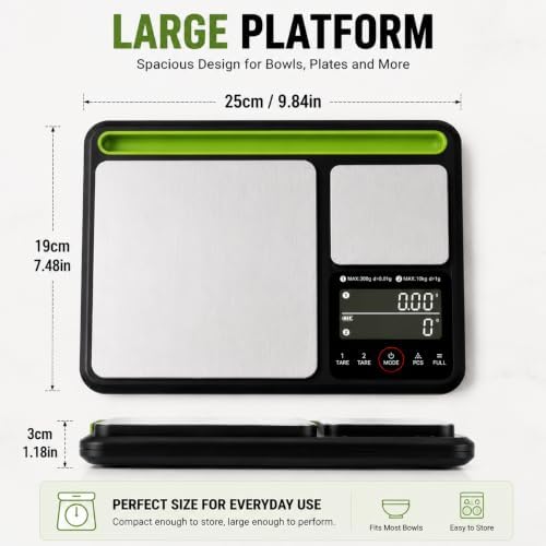 0.001oz/22lb Professional Dual Platform Food Scale Baking Scale - Image 7