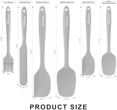 NileHome 6 Pieces Silicone Spatula Set - Image 2