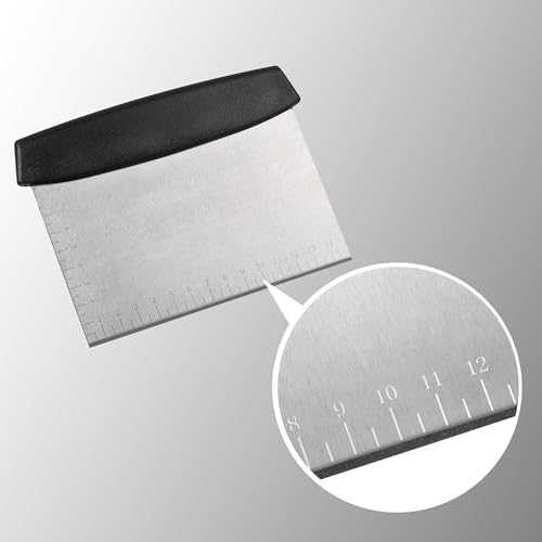 4 Pcs Bench Scraper, Dough Scraper, Versatile Kitchen Scraper Set - Image 4