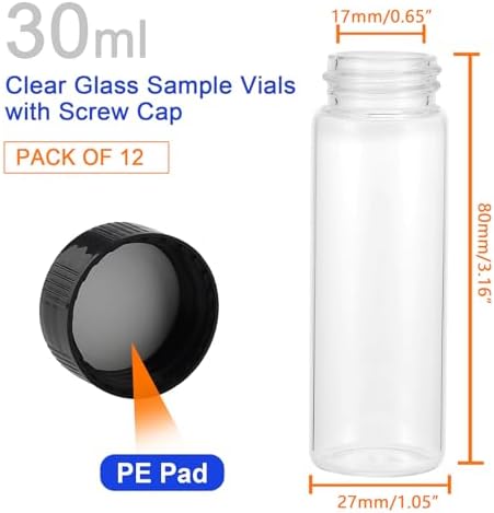 Kesell 30ml Clear Glass Vials - Image 2