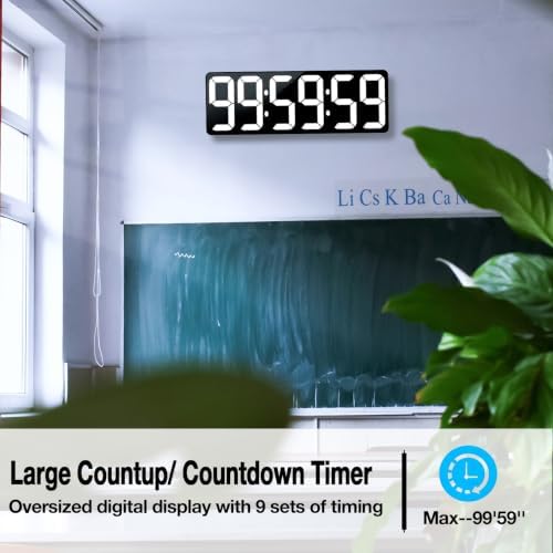 17.2" Large Digital Timer Wall Clock - Image 6