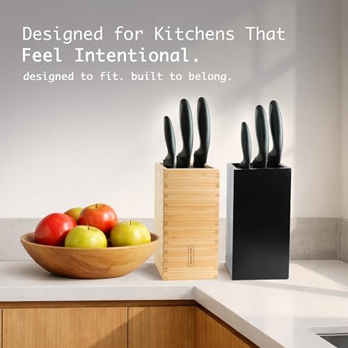 KAIZEN Bamboo Knife Block Without Knives - Image 2