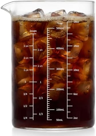 DOPUDO 500ml Glass Measuring Cup by DOPUDO