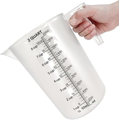 Plastic Measuring Cup with Handle, Pool Chemical Measuring Cup, Measuring by MiziDo