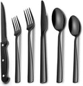 EWFEN 24-Piece Black Silverware Set by EWFEN