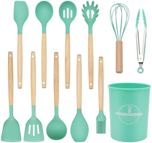 12-Piece Silicone Kitchen Utensils Set by FunSiltasy