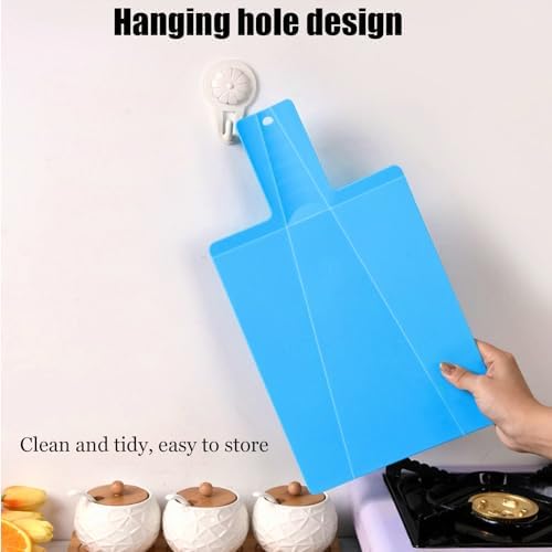SEIWEI Folding Cutting Board, Portable Foldable Plastic Chopping Board - Image 6