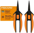 Fiskars 6" Non-Stick Pruning Snips, Resin-Resistant Garden Scissors by Fiskars
