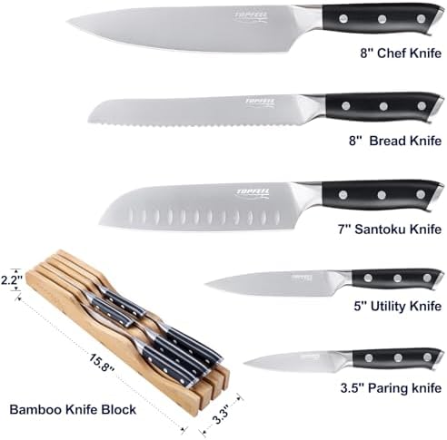 Topfeel 6PCS Kitchen Knife Set - Image 5
