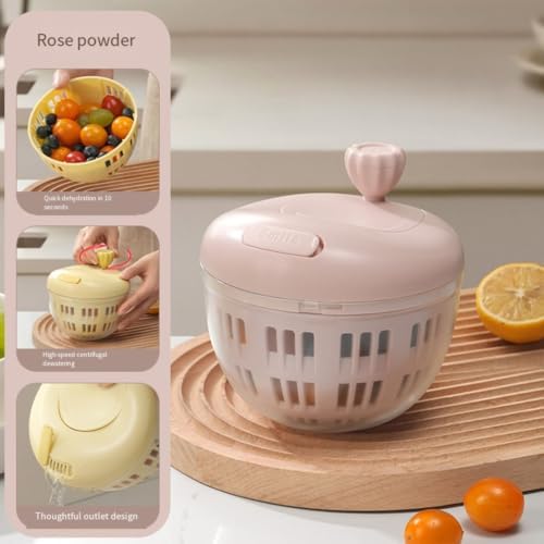 Small Salad Spinner with Non-Slip Base - Image 4