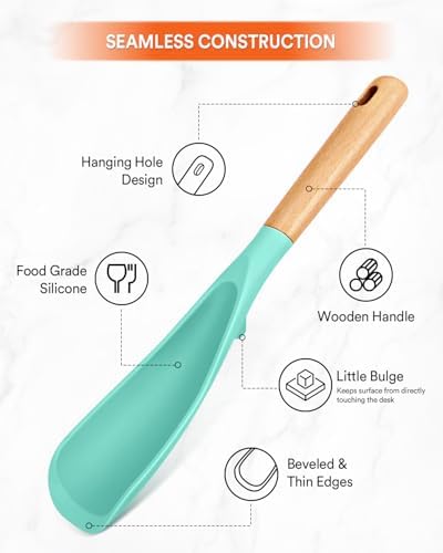 Badiano Silicone Cooking Spoon for Nonstick Cookware - Image 4