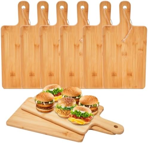 6pcs Wood Cutting Boards Bulk by Benhurb