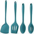 P&P CHEF Blue Kitchen Utensil Set, 4 Pieces Silicone Cooking Utensils by PPCHEF