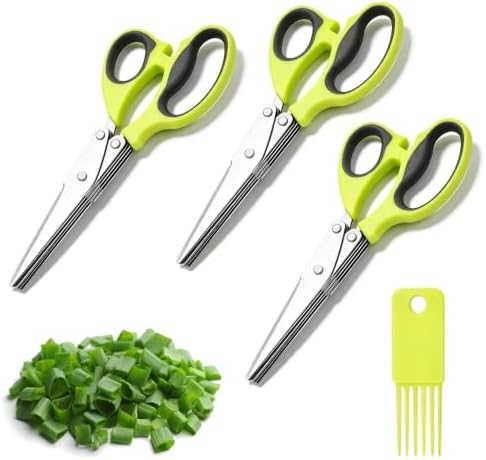Herb Scissors, 5 Blade Kitchen Scissors by NEKSKA