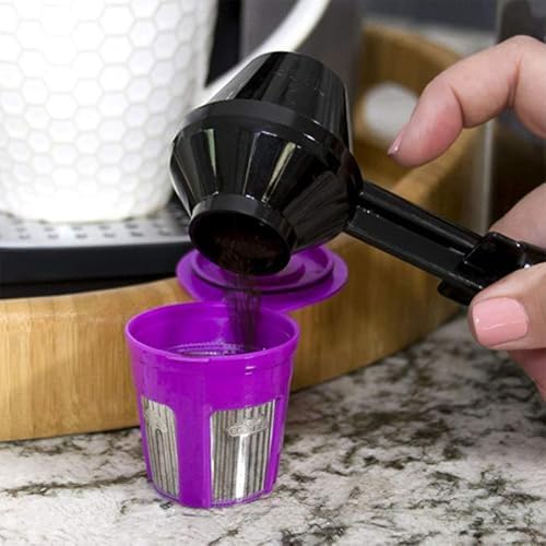 Coffee Measuring Scoop & Funnel, Refillable Ground Coffee Measuring Funnel - Image 5