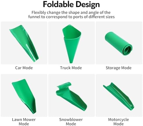 Flexible Oil Funnels Form a Foldable Bendable Draining Pan Tools - Image 5