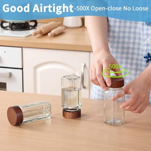 Yangbaga Glass Spice Jars with Labels - Image 2